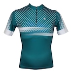 Camisa de Ciclismo Kanxa Rold UV50 - Masculina VERDE/BRANCO