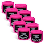 Kit de Bandagem Elástica Muvin - 5m - 5 Pares ROSA