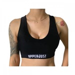 Top Fitness com Bojo Upperjust Elastic Cross Training - Feminino PRETO