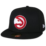 Boné Aba Reta New Era 59Fifty NBA Atlanta Hawks - Fitted - Adulto PRETO