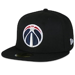 Boné Aba Reta New Era 59Fifty NBA Washington Wizards - Fitted - Adulto PRETO