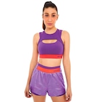 Top Alto Giro Nakay - Adulto ROXO/LARANJA