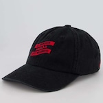 Boné do Flamengo adidas Aba Curva Snapback Casual - Adulto PRETO/VERMELHO