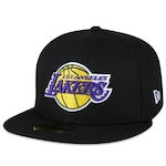 Boné Aba Reta New Era 59Fifty NBA Los Angeles Lakers - Fitted - Adulto PRETO