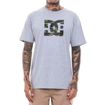 Camiseta DC Shoes DC Star Camo Fill - Masculina CINZA