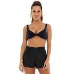 Top Fitness com Bojo Alto Giro Bodytex - Adulto PRETO