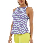 Camiseta Regata Alto Giro Microway - Feminina ROXO/AZUL