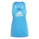 Camiseta Regata adidas Designed 2 Move Logo - Feminina AZUL/BRANCO