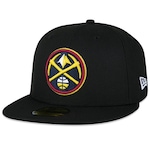 Boné Aba Reta New Era 59Fifty NBA Denver Nuggets - Fitted - Adulto PRETO