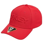 Boné Oakley 6 Panel Stretch Hat Embossed - Fechado - Adulto VERMELHO