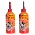 Kit Lubrificante Tectire Corrente Bike Cera - 120ml - 2 Unidades BRANCO