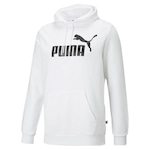 Blusão Puma com Capuz Masculino Essentials Big Logo BRANCO