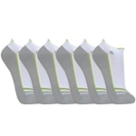 Kit Meia Cano Curto Lupo Performance Fitness - 6 Pares - Adulto BRANCO