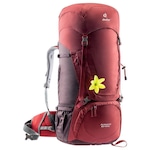 Mochila Cargueira Alpamayo 60+10 SL Deuter com o Sistema SL para Ajuste ao Corpo Feminino VERMELHO