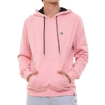 Blusão de Moletom com Capuz Quiksilver Canguru Transfer - Masculino ROSA