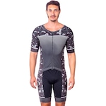 Macaquinho Kauna com Mangas Triathlon Elite Camuflado Proteção UV50+ - Masculino Nao Se Aplica