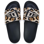 Chinelo New Era Flag Slide - Unissex Preto/Bege