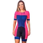 Macaquinho Kauna com Mangas Triathlon Elite Flower UV50+ - Feminino Nao Se Aplica