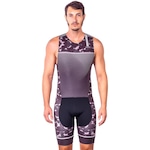 Macaquinho Kauna sem Mangas Triathlon Elite Camuflado Proteção UV50+ - Masculino Nao Se Aplica