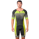 Macaquinho Kauna com Mangas Triathlon Elite Fluor Power Proteção UV50+ - Masculino Nao Se Aplica