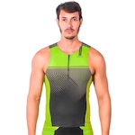 Camisa Kauna sem Mangas Triathlon Elite Fluor Power Proteção UV50+ - Masculina Nao Se Aplica