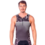 Camisa Kauna sem Mangas Triathlon Elite Camuflado Proteção UV50+ - Masculina Nao Se Aplica