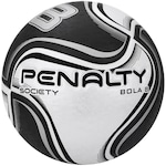 Bola de Futebol Society Penalty 8 Kick Off X BRANCO/PRETO