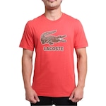 Camiseta Lacoste Regular Fit Crocodilo - Masculina LARANJA