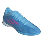 Chuteira Futsal adidas X Speedflow.3 In - Adulto AZUL/ROSA