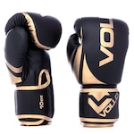 Luva de Boxe Muay Thai Kickboxing Vollo Training 10 oz OURO