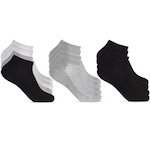 Kit Meias Invisíveis Altomax - Masculina- 12 Pares PRETO/BRANCO