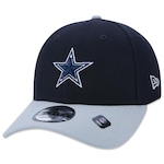 Boné Aba Curva New Era 9Forty NFL Dallas Cowboys - Snapback - Adulto MARINHO/PETROLEO