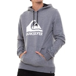 Blusão de Moletom com Capuz Quiksilver Full Logo - Masculino CINZA