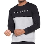 Blusão de Moletom sem Capuz Hurley Type - Masculino CINZA