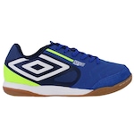 Chuteira Futsal Umbro Pro 5 Bump Club - Adulto Azul/Verde