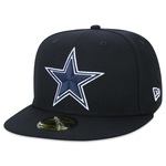 Boné Aba Reta New Era 59Fifty NFL Dallas Cowboys - Fitted - Adulto PRETO