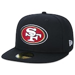 Boné Aba Reta New Era 59Fifty NFL San Francisco 49Ers - Fitted - Adulto PRETO