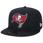 Boné Aba Reta New Era 59Fifty Nfl Tampa Bay Bucaneers - Fitted - Adulto PRETO