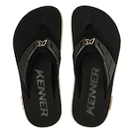 Chinelo Kenner Kivah Full Force - Masculino PRETO/BRANCO