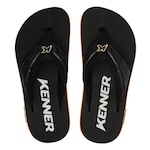 Chinelo Kenner Kivah Full Force - Masculino PRETO/LARANJA