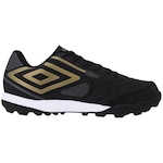 Chuteira Society Umbro Pro 5 Bump Club - Adulto PRETO/OURO