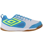 Chuteira Futsal Umbro Pro 5 Bump - Adulto BRANCO/AZUL