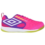 Chuteira Futsal Umbro Pro 5 Bump - Adulto ROSA/ROXO