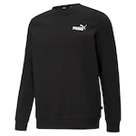 Blusão de Moletom Puma Essentials Small Logo - Masculino PRETO