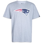 Camiseta New Era Plus Size NFL New England Patriots - Masculina CINZA