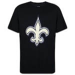 Camiseta New Era Plus Size New Orleans Saints NFL - Masculino PRETO