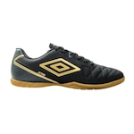 Chuteira de Futsal Umbro Attak Eternal - Adulto PRETO/OURO