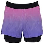 Shorts Fila Run Go To Mars - Feminino ROSA/ROXO