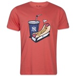 Camiseta Regular New Era New York Yankees Have Fun Hotdog - Masculina LARANJA