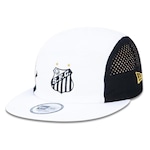 Boné Aba Reta New Era Camper Futebol Santos - Strapback - Adulto BRANCO/PRETO